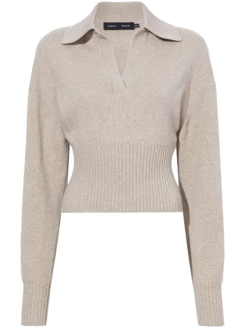 Proenza Schouler Jeanne cashmere polo jumper Neutrals R2417125KW152