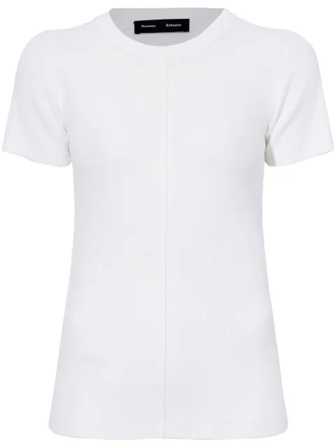 Proenza Schouler ribbed crew-neck T-shirt White R2427153KY283