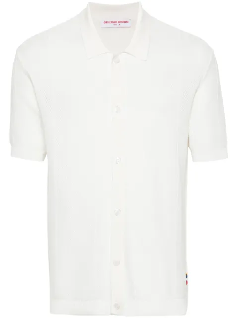 Orlebar Brown Tiernan knitted shirt White 279005