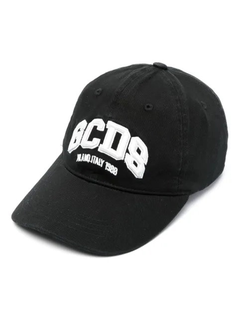 GCDS logo-embroidered baseball cap Black A1CU5800AB7