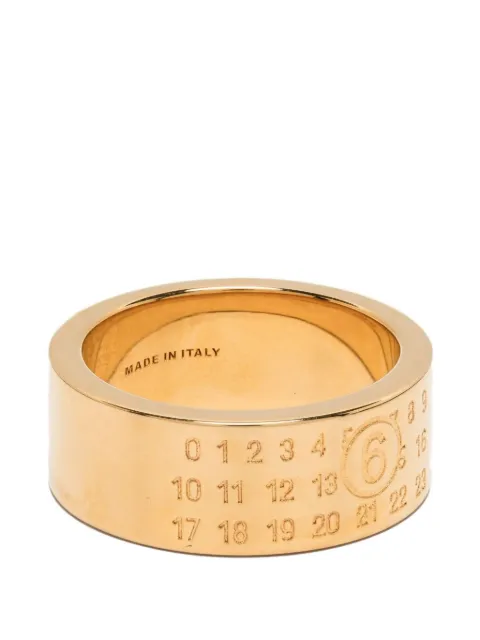 MM6 Maison Margiela minimal Numeric-signature ring Yellow SM6UQ0057P6469