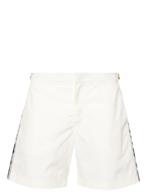 Orlebar Brown Bulldog Border Tape swim shorts White 278953