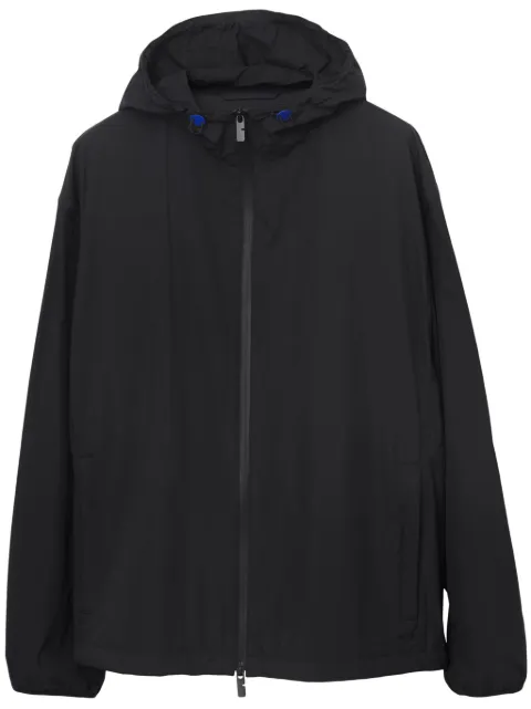 Burberry EKD-embroidered hooded lightweight jacket Black 8081886
