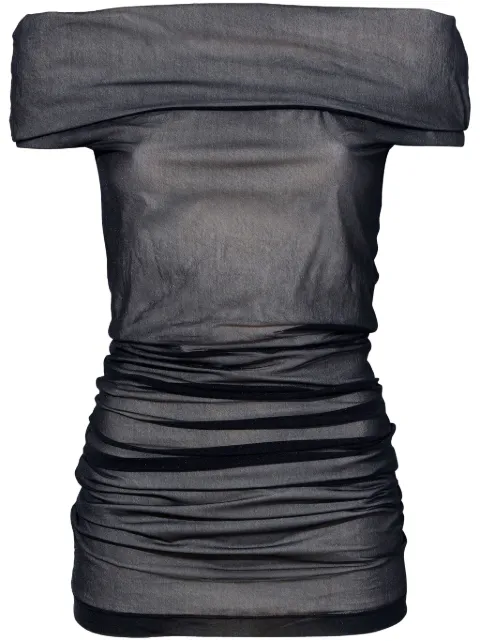 Proenza Schouler Alegra off-shouder top Black R2424014JY102