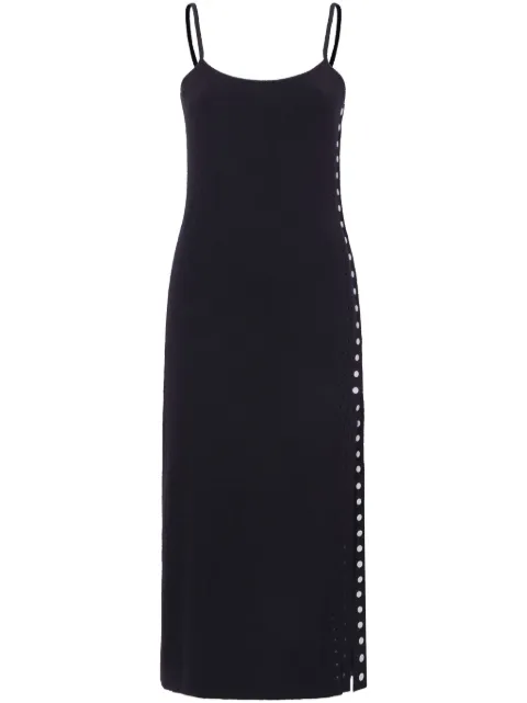 Proenza Schouler White Label Sydney bouclé midi dress Black WL2427980KY312