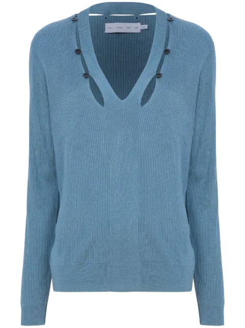 Proenza Schouler White Label Elsie cut-out jumper Blue WL2427962KY313