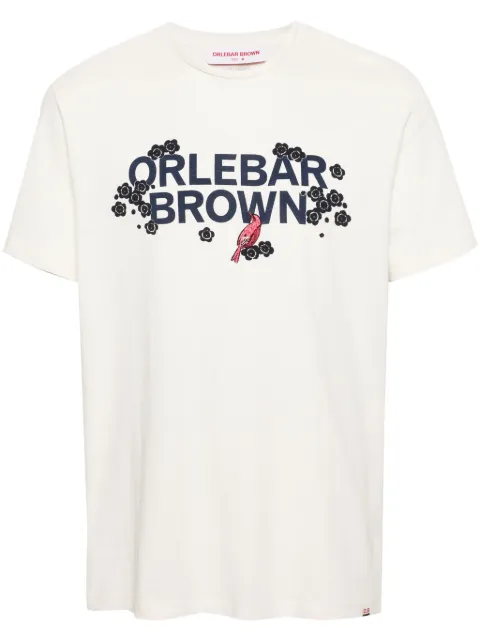 Orlebar Brown logo-print cotton blend T-shirt White 279058