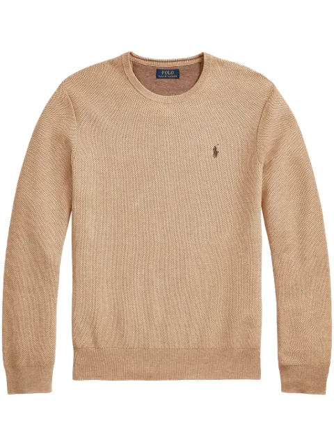 Polo Ralph Lauren Polo Pony-embroidered jumper Neutrals 710918163502