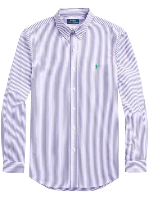Polo Ralph Lauren Polo Pony-embroidered striped shirt White 710929346003