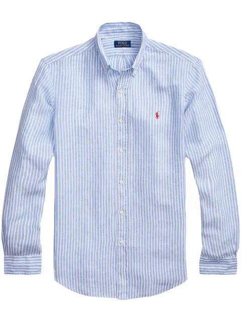 Polo Ralph Lauren Polo Pony-embroidered linen shirt Blue 710873446001