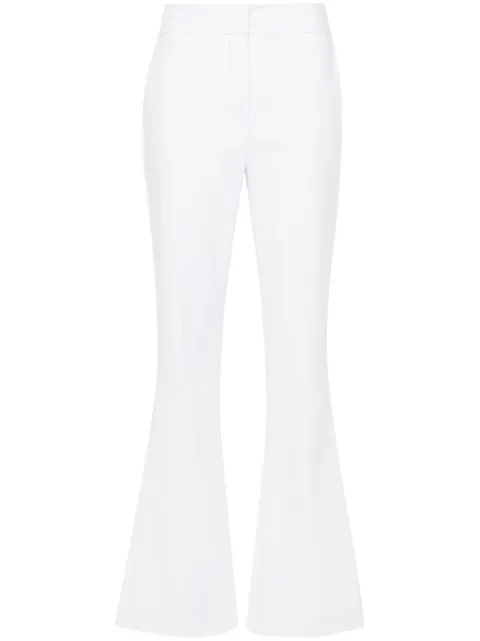 Genny twill flared trousers White 76AAA107N0316