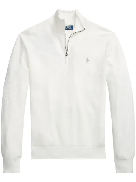 Polo Ralph Lauren Polo Pony quarter-zip jumper White 710932304502
