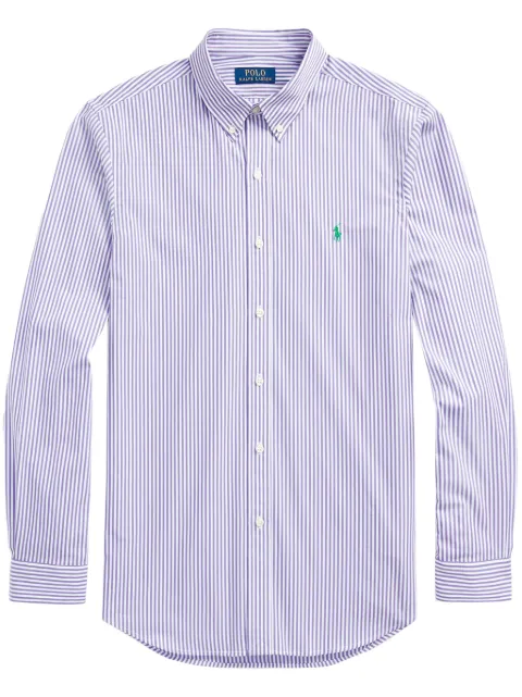 Polo Ralph Lauren Polo Pony-embroidered striped shirt Purple 710929344003