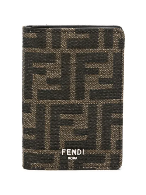 FENDI FF card holder Brown 7M0349ALWK