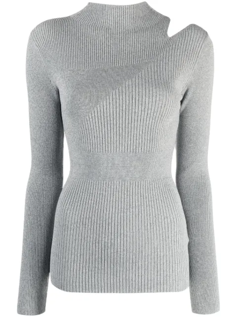 Calvin Klein cut-out ribbed-knit top Green K20K2057420H7