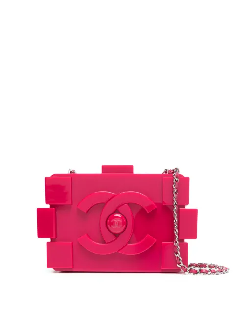 CHANEL Pre-Owned Lego chain-link crossbody bag Pink CSBOGLEGO7604