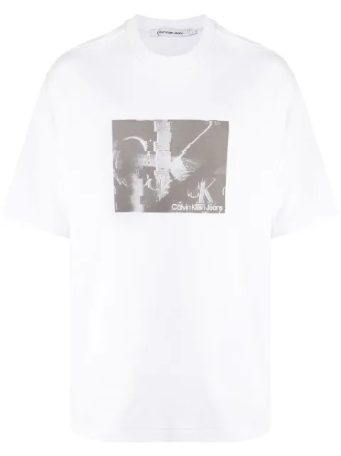 Calvin Klein logo-print short-sleeve T-shirt White J40J400301