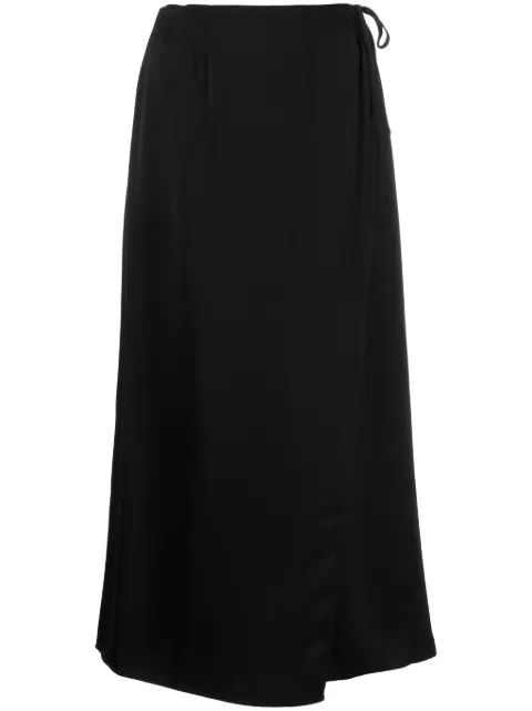 Calvin Klein drawstring-waist wrap skirt Black K20K205839