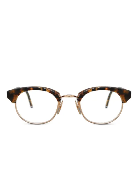Thom Browne Eyewear tortoiseshell round-frame glasses Brown UEO702AG0003