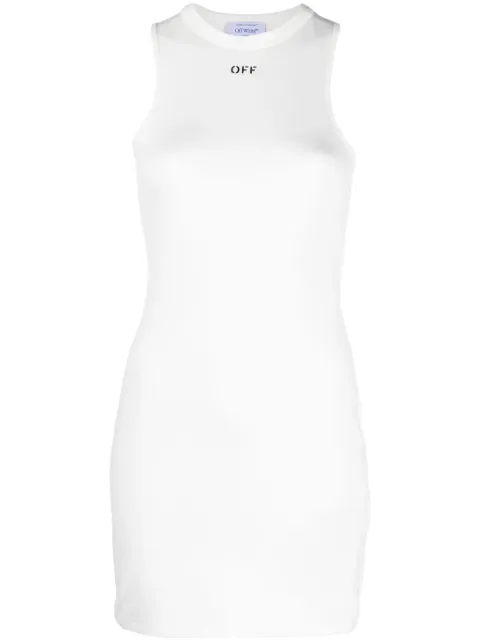 Off-White Sleek Rowing bodycon minidress White OWDB463C99JER0010110