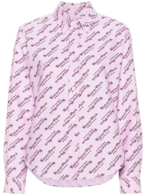 Kenzo x Verdy logo-print cotton shirt Pink FE52CH0879D2