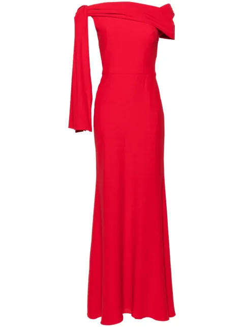 Alexander McQueen draped off-shoulder gown Red 781045QEAAA