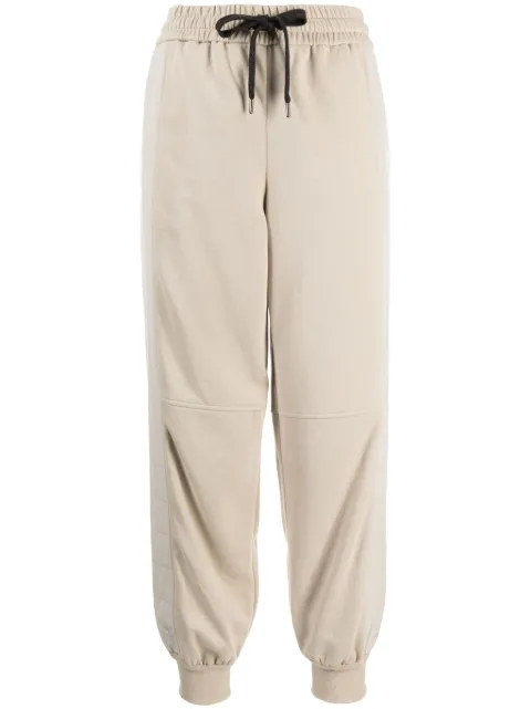 Brunello Cucinelli panelled jersey track pants Neutrals MN05NDK399C8539