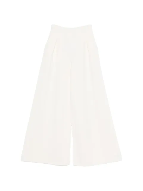 Max Mara logo-appliqué knitted trousers Neutrals 2411331011600