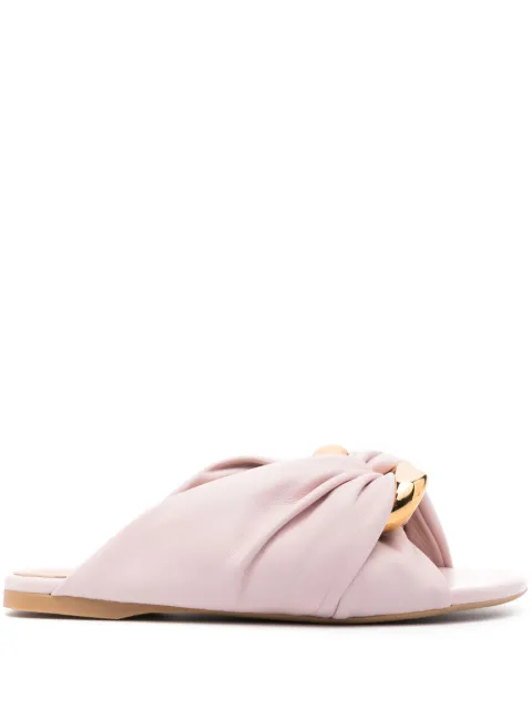 JW Anderson Corner leather sandals Pink ANW42061A1927