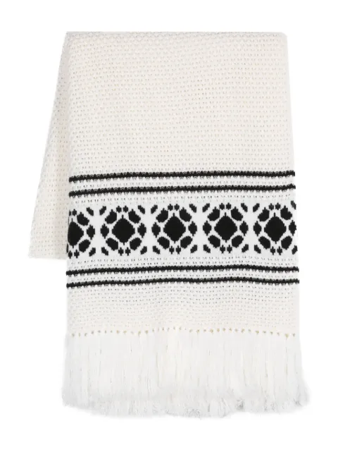 Max Mara Peplo fringed scarf Neutrals 2411741021