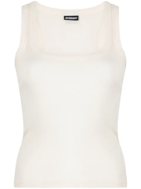 Jacquemus The Gros Grain cotton tank top Neutrals 241JS1582032