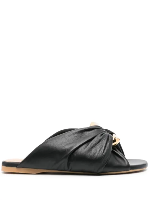 JW Anderson Corner leather flats Black ANW42061A1927