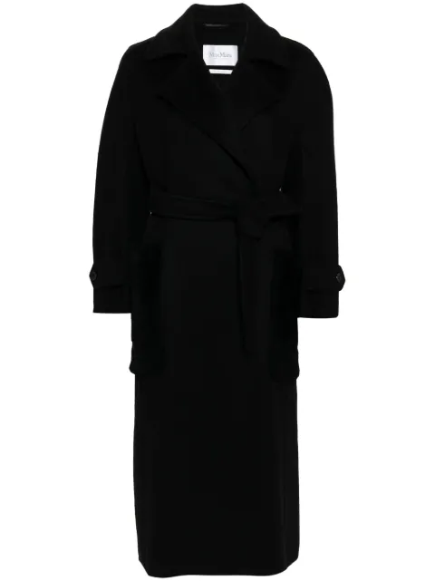 Max Mara Magia belted cashmere coat Black 2411011041600