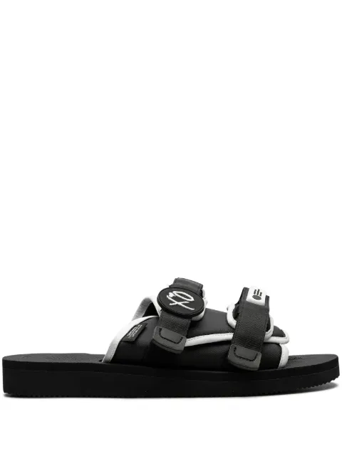 Suicoke XO Moto "The Weeknd - Black" slides Black OG056CABWDN