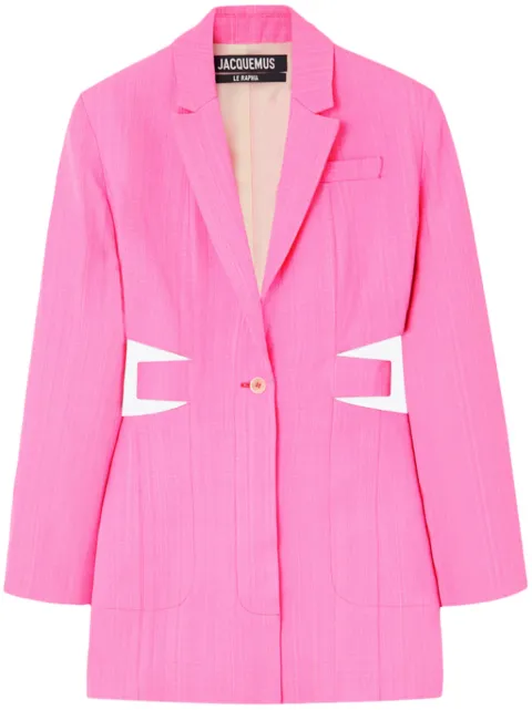 Jacquemus La Robe Bari blazer minidress Pink 241DR0161031430