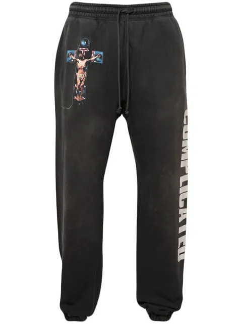SAINT MXXXXXX Complicated cotton track pants Grey SMA230000C21