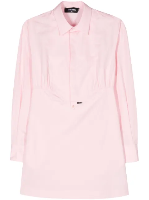 DSQUARED2 bib-collar cotton dress Pink S75CV0780S36275