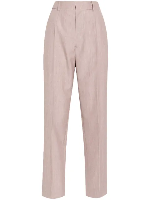 Victoria Beckham virgin wool straight-leg trousers Pink 1124WTR005125B