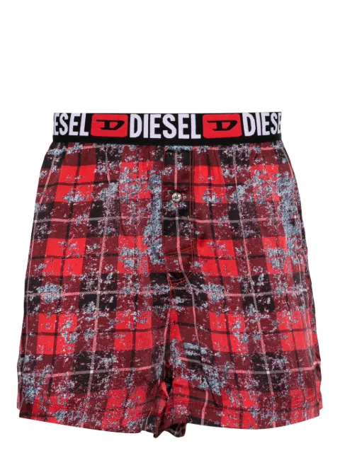 Diesel logo-print strap boxers Red A095900CHAV