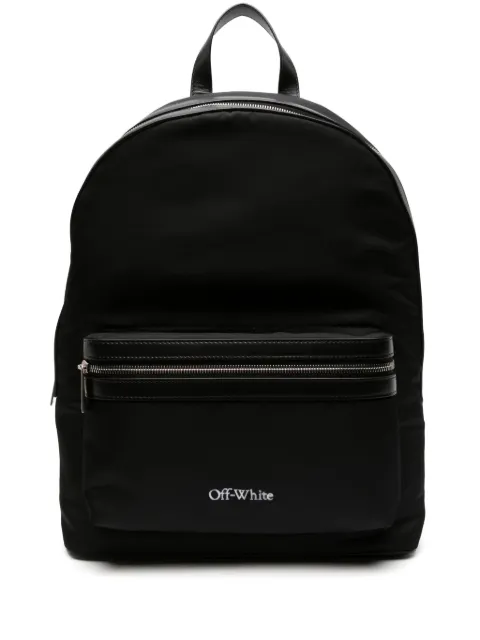 Off-White embroidered-logo backpack Black OMNB109C99FAB0011000