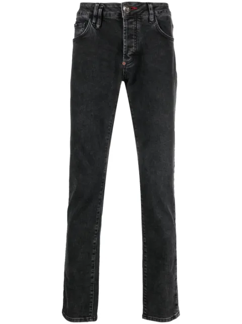 Philipp Plein Iconic Plein straight-leg jeans Grey PABCMDT2714PDE004N