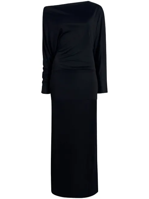 KHAITE The Junet off-shoulder maxi dress Black 54144084200