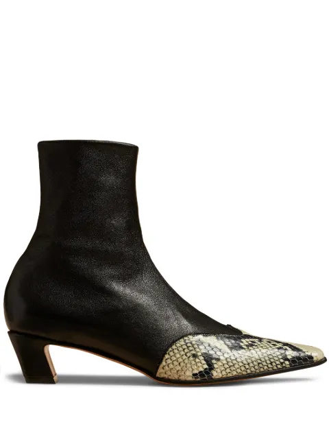 KHAITE The Neveda leather boots Black F1068829367