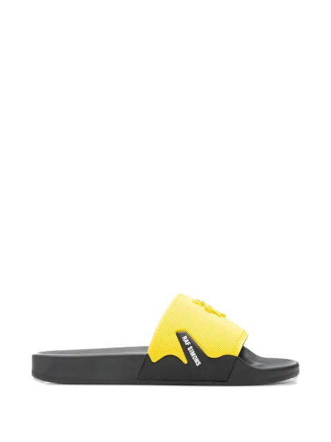 Raf Simons Astra logo-detail slides Yellow HR810002S