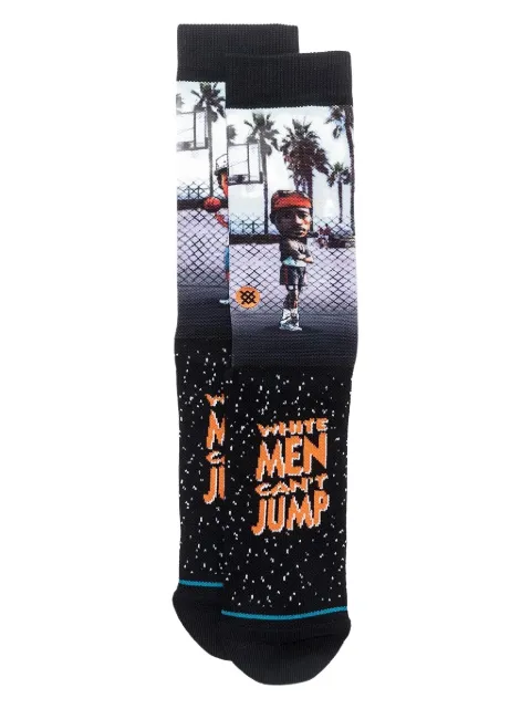Stance basketball-print crew socks Black A558D20SIDBLK