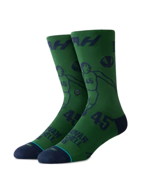 Stance x NBA Donovan Stencil socks Green M545D19MITGRN