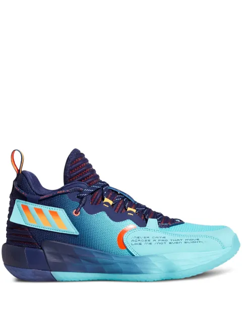 adidas Dame 7 EXTPLY "Dark Blue/Pulse Aqua-Solar Red" sneakers Blue H68606