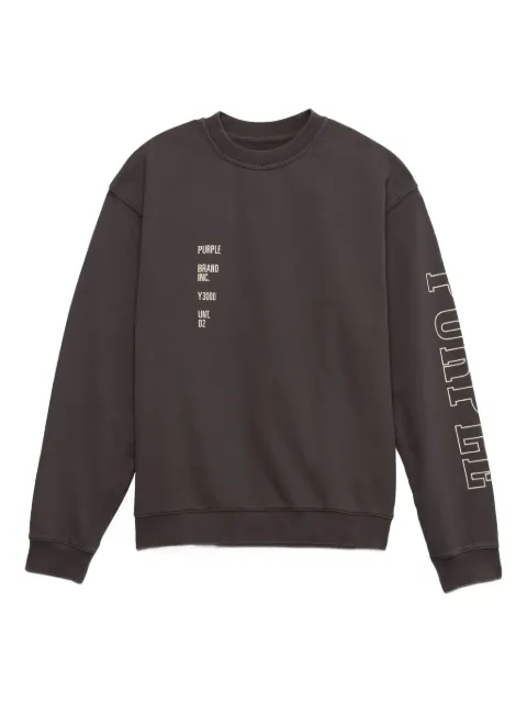 Purple Brand Relic crew-neck sweatshirt Brown P405RCCH122