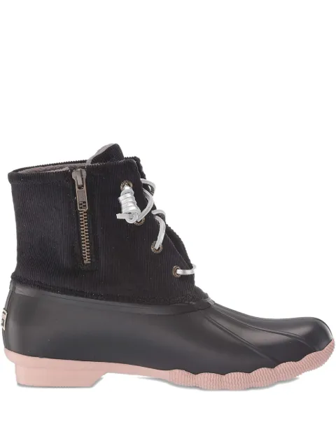 Sperry Saltwater corduroy lace-up boots Black STS85323