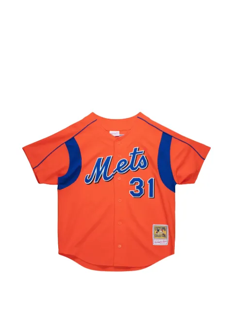 Mitchell & Ness buttoned short-sleeved jersey Orange ABBF3342NYM04MPIDKOR